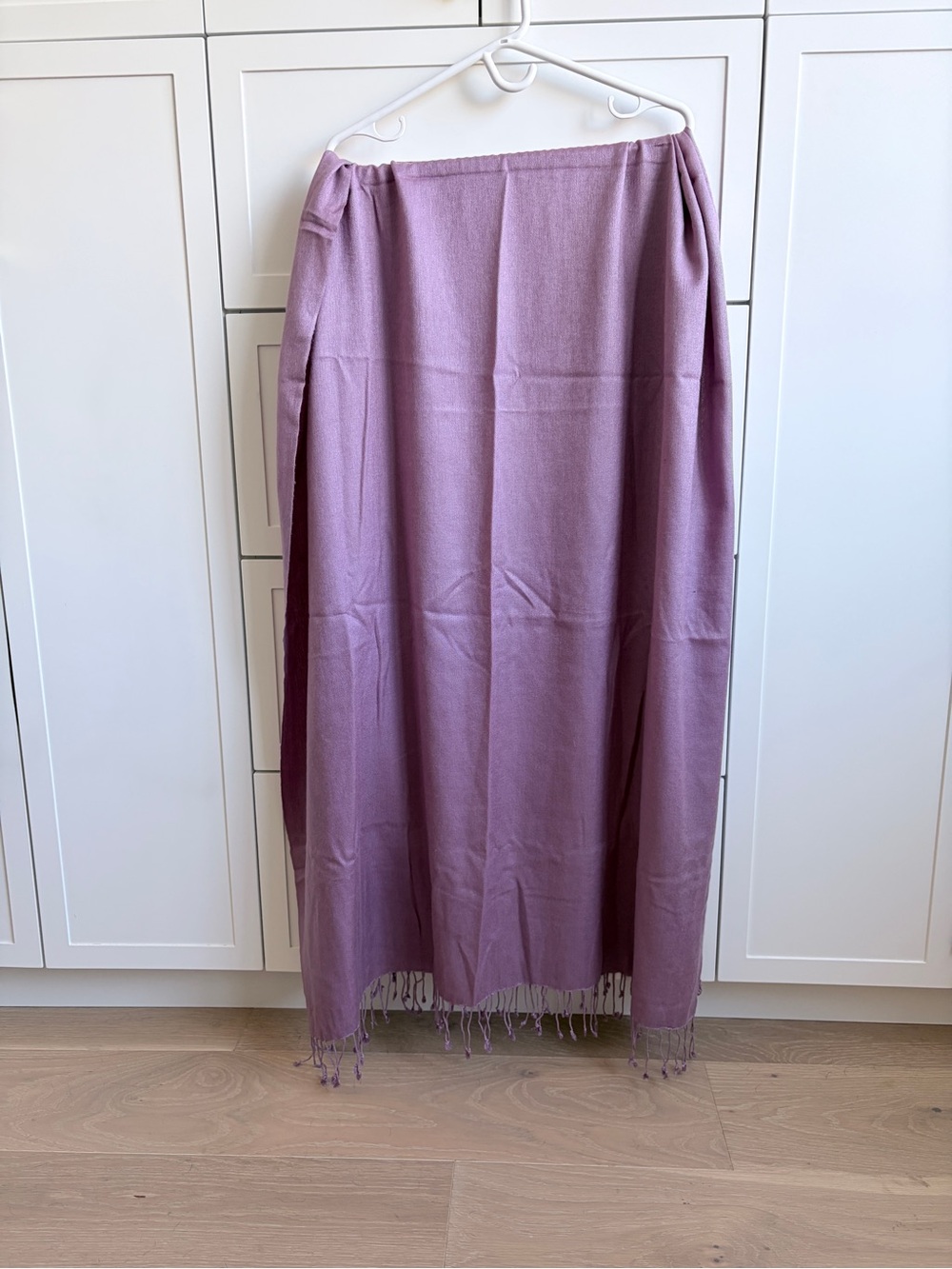 Light purple cashmere shawl